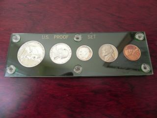 1951 United States Proof 5 Coin Set Green Case 90 Silver