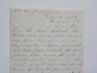 Civil War Letter 1864 Cliffburn Barracks Depot Sorry Children Had Whooping Cough 2