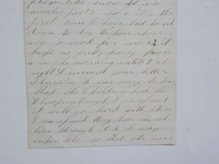 Civil War Letter 1864 Cliffburn Barracks Depot Sorry Children Had Whooping Cough 3