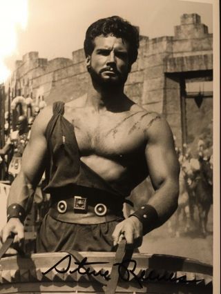 Steve Reeves Autographed Photo Signed In Person Hercules Promo Photo
