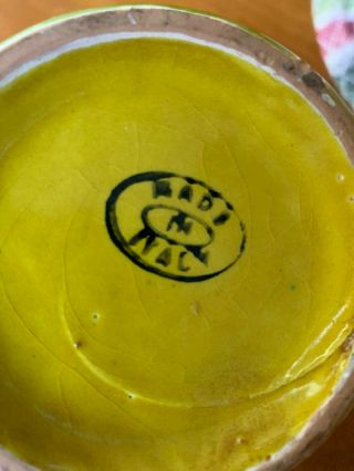 Vintage Italian Italy Hand Painted Art Pottery Coffee Tea Pot 3