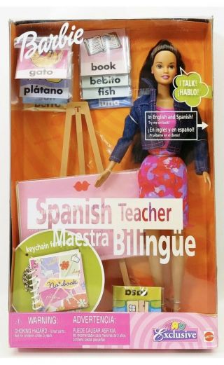 Spanish Teacher Barbie Teresa Doll Toys R Us Exclusive 2000 Mattel No.  29409 2
