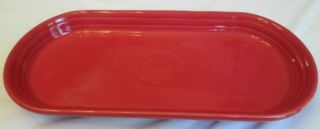 Nwtags Rare 1st Quality Scarlet Red Fiesta Fiestaware Large Retired Bread Tray