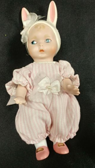 Marie Osmond’s Bunny Love Porcelain Doll Limited Edition 1248/8000 Big Eyes Cute