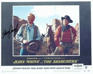 Harry Carey Jr Signed The Searchers 8x10 W/ Iconic John Wayne Western Scene