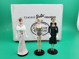 Classic Barbie Ornaments Ashton - Drake Heirloom Ornaments Club Set Of 3