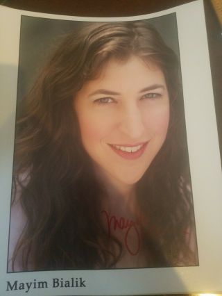 Mayim Bialik Signed Autographed Big Bang Theory 8x10 Auto Picture Photo Amy 4