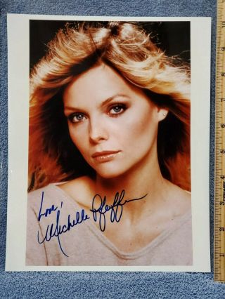 Michelle Pfeiffer Actress Hand Signed 8x10 Autographed Fan Photo W Catwoman