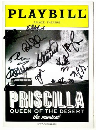 Priscilla Queen Of The Desert Cast Tony Sheldon,  Gaten Matarazzo Signed Playbill