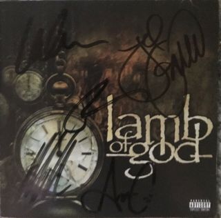 Lamb Of God Signed,  Autographed Booklet With,  Cd
