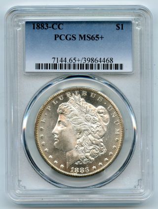 1883 - Cc Morgan Silver Dollar Pcgs Ms65,  Certified Toning Carson City Bj766