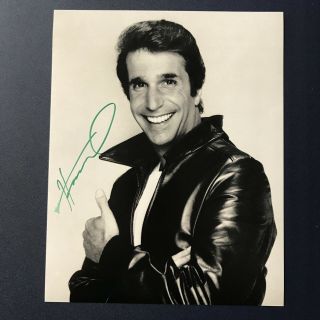 Henry Winkler Hand Signed 8x10 Photo Actor Autographed Waterboy Happy Days