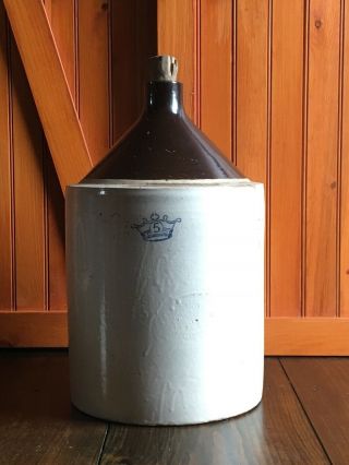 Vintage Robinson Ransbottom Pottery Stoneware 5 Gallon Jug