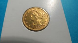 1882 $5 Gold Liberty Uncertified