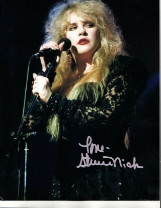 Stevie Nicks Sexy Blond Photo Hand Signed W - Rocker - Songwriter - Singer