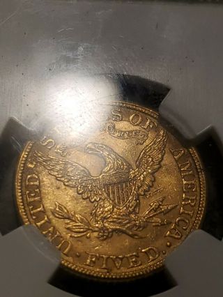 1881 Liberty Head Half Eagle Gold $5 MS 62 NGC Verified Graded Old U.  S. 3