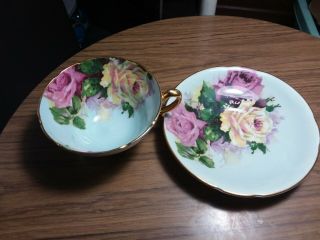 Stanley Teacup And Saucer - Roses