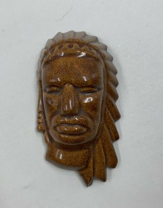 Vintage Frankoma Indian Head Chief Face Mask