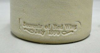 VINTAGE1990 RED WING BREWING CO.  SOUVENIR STONEWARE BOTTLE 3