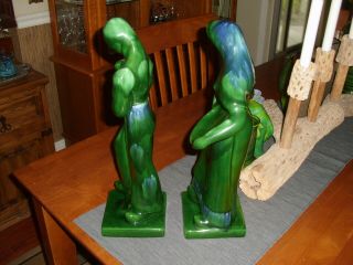 Vintage Royal Haeger French Peasant Woman And Man Figures 3