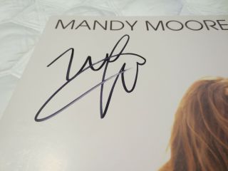 Silver Landings MANDY MOORE Signed Vinyl LP Cover THIS IS US Autographed AUTO 3