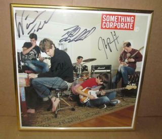 Something Corporate Framed Signed Autographed Picture/poster