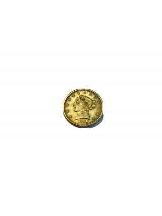 1861 $2.  5 Liberty Gold Civil War Date Reverse Wr88