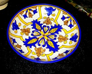 Williams Sonoma Nazari Portugal Handpainted Ceramic Serving Dish Platter Bowl