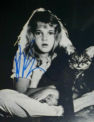 Drew Barrymore Hand Signed 8x10 Photo W/ Holo Firestarter