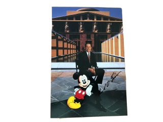 Michael Eisner - Disney Ceo - Hand Signed Walt Disney