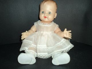 Vintage Krueger Baby Doll Vinyl 9” Drink - N - Wet Tagged Dress
