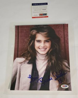 Brooke Shields Signed 8 X 10 Photo Psa Dna " The Blue Lagoon "