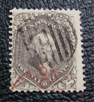 Nystamps Us Stamp 78 $400 Red Cancel