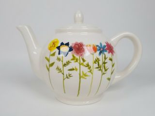 Rae Dunn Bloom Flowers Teapot With Lid By Magenta Floral