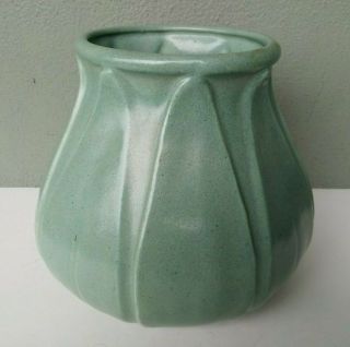 Haeger Pottery - Arts & Crafts Style Matte Grueby Green Vase