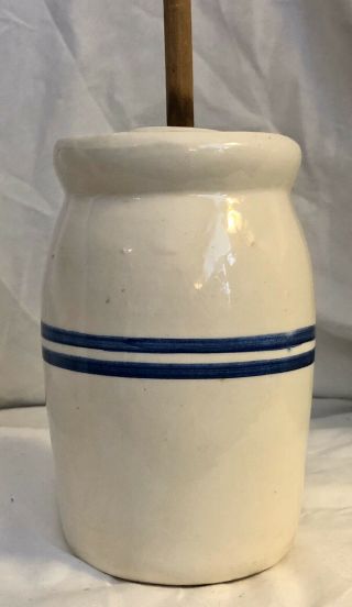 Vintage Rare 1945 Clinchfield Artware Pottery Butter Churn (made For Etsu)