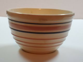 Vintage Mccoy Pink & Blue Glaze Small Mixing Bowl - Made In The Usa