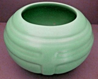 Vintage Arts & Crafts Turquoise Green Pottery Pot Vase 5 1/4 " X 3 1/4 "
