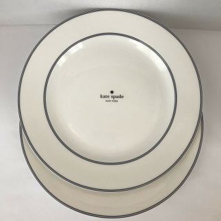 Set Of 2 Kate Spade Lenox Nag’s Head Navy 11” Dinner Plates