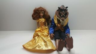 Disney Store 12” Classic Doll Set Of 2 Beauty & The Beast Disney Princess Prince
