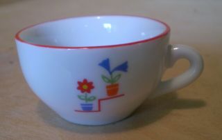 Retired American Girl Molly Birthday Dishes Single Tea Cup W/ Floral Design