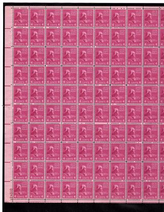 Us Sheet Scott 808,  4c Stamp James Madison Sheet Of 100 Mnh Og Bcv $90
