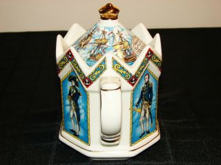 Sadler Vice Admiral Lord Nelson English Teapot 2
