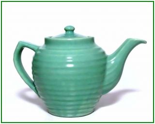 Bauer Ring 4 - Cup Teapot / Tea Pot Jade Green Glaze 1930 