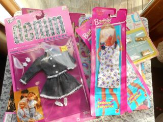 7 Barbie Doll Clothes Mattel Totsy Flair Kid Core 11 - 1/2 In.  Doll & 1 Accessory