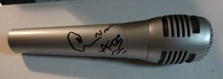 Signed Mike Score Autographed Microphone A Flock Of Seagulls Singer Wave Pop