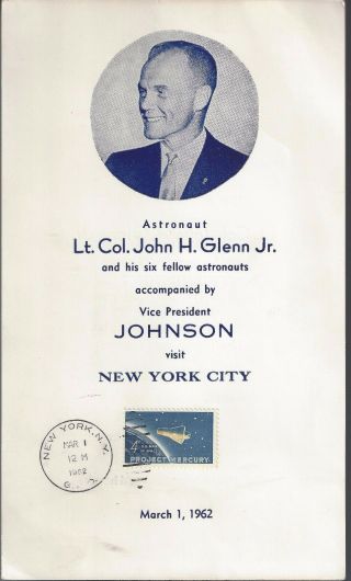 1962 John Glenn & Astronauts With Vice President Lyndon B Johnson Visit Nyc