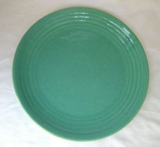 Vintage Bauer Pottery Ring Ware 12.  5 " Chop Plate In Jade Green Excel