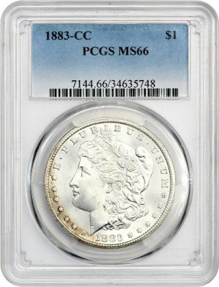 1883 - Cc $1 Pcgs Ms66 - Morgan Silver Dollar