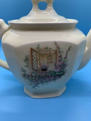 COORS POTTERY THERMO PORCELAIN TEAPOT OPEN WINDOW Pattern 3